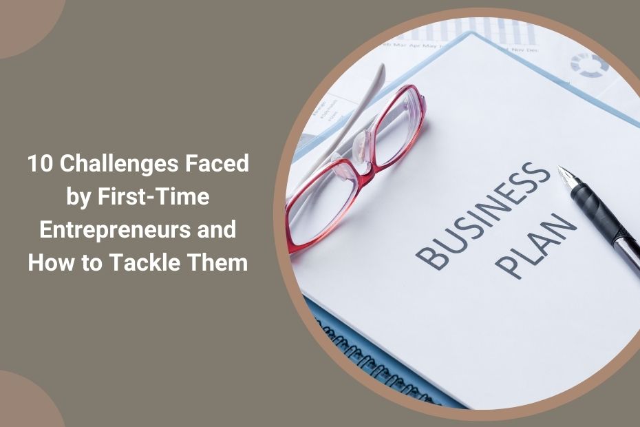 First-time entrepreneur reviewing business plans and strategies